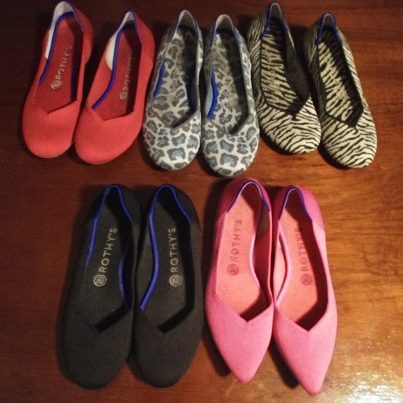 Rothy's The Flat in Gray Spotted leopard print - Picture 8 of 8